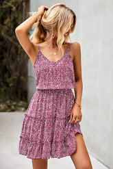 Vestido corto de verano con tirantes finos